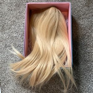 NEW! Never worn. Lilyhair clip in halo hair extension 14 inch virgin human hair.